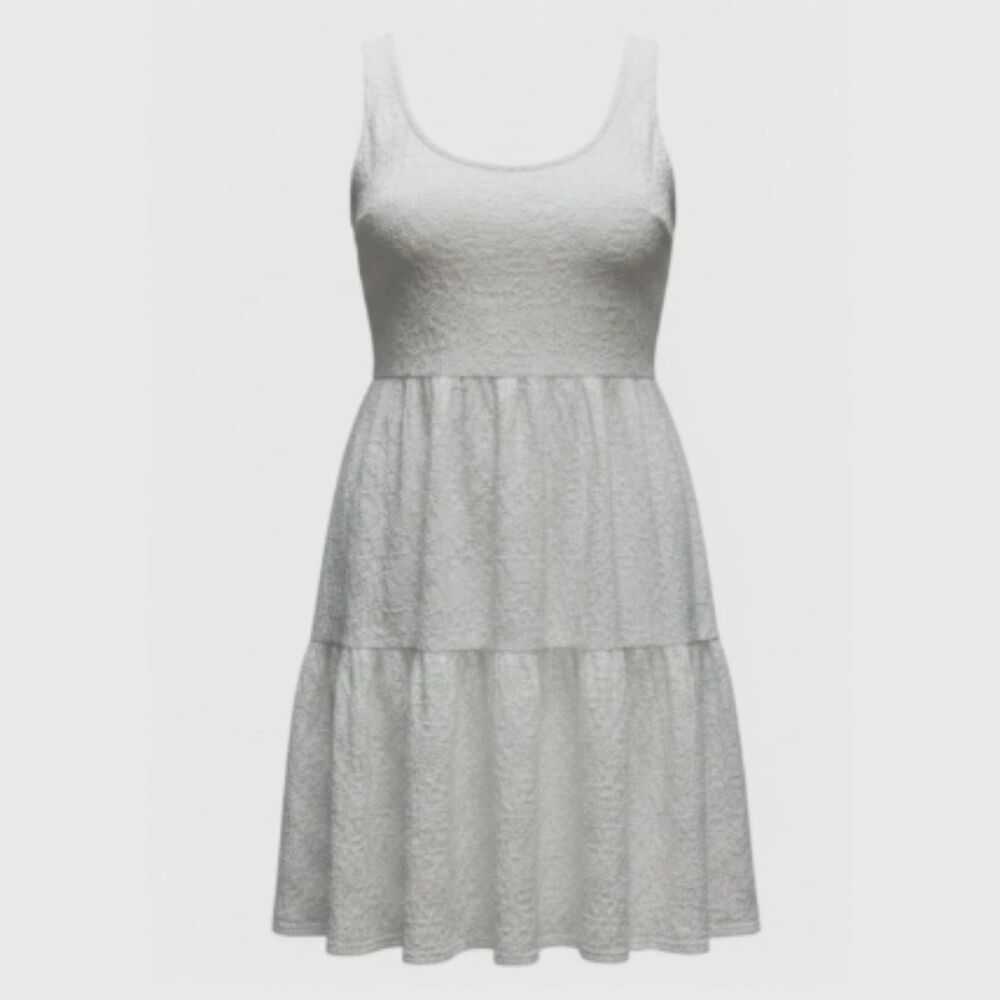 Lucca Couture White Lace Tiered Mini Dress